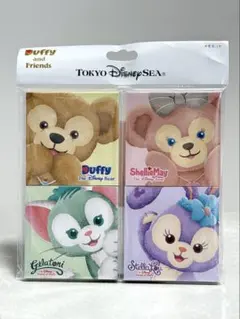 新品未使用 ディズニー ダッフィーフレンズメモ付箋4個セット