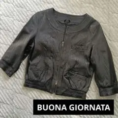 BUONA GIORNATA 黒 レザージャケット S