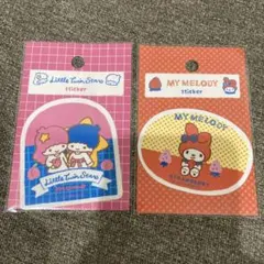 サンリオキャラクターズ　フルーツマーケット　ステッカー　2枚セット