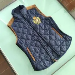 美品です！正規品ポロラルフローレン　キルティングベストネイビー　レディースXS