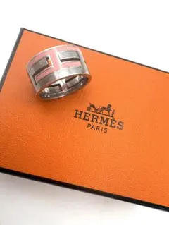 新品磨き】HERMES | エルメス ムーブアッシュ リング 11号 ピンク
