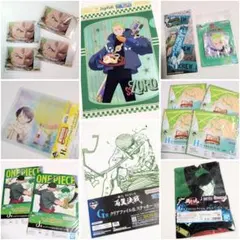 ONEPIECE・ゾロまとめ売り②☆クリアファイル・タオル・キーホルダー 他