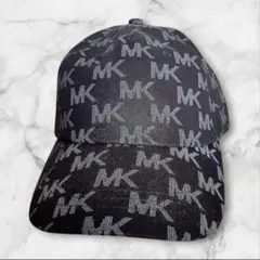 【新品・未使用】マイケルコース　MKロゴモノグラム キャップ　ブラック