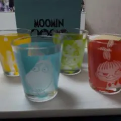 ムーミン キャラクターグラス 4個セット