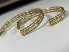 希少！！　ロエベ　ゴールドフープピアス