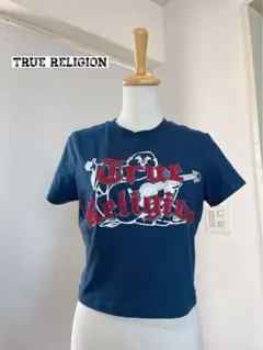 【レア♡】TRUE RELIGION Tシャツ　ラインストーン　ショート丈のサムネイル