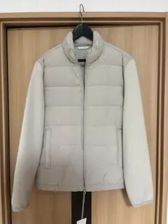 ZARA メンズ ダウンジャケット ハイブリッド　コンビパフ　ジャケット　M