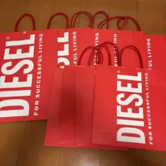 DIESEL ショッパー 10枚セット 赤