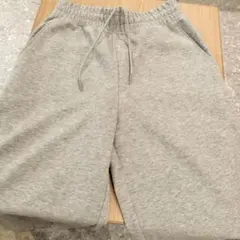 値下げ洗濯後、UNIQLO C スウェットワイドパンツ グレー S ユニクロシー