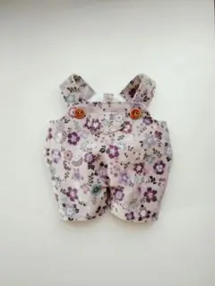 小花柄サロペット