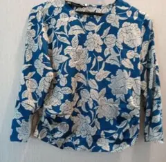 ZARA 花柄 ブラウス Mサイズ
