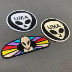 刺繡ワッペン　人気お買い得セット　UMA　3枚セット