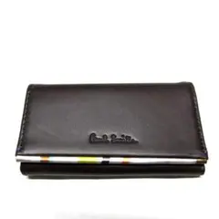 新品ポールスミス Paul Smith 4連キーケース 羊革/牛革 茶