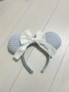 ミニーちゃん カチューシャ 水色