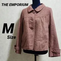 THE EMPORIUM ジャケット M ピンク系 ウール混 可愛い
