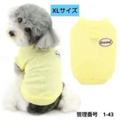 犬服 XL イエロー Dカン付き ハーネス一体型 メッシュ 通気性 小型犬 夏