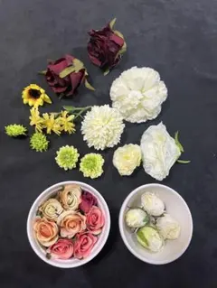 造花セット 多様な色とデザイン