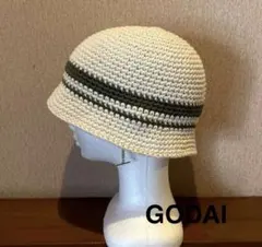 クラッシャーハット　ハンドメイド　クロシェハット　コットン　オールシーズン対応