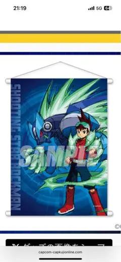 カプくじ 流星のロックマン A-1賞 星河スバル&ウォーロック タペストリー