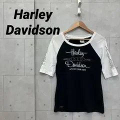 Harley-Davidson ラグランTシャツ y2k ラインストーンギャルのサムネイル
