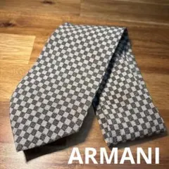 【美品】ジョルジオ アルマーニ ネクタイ シルク イタリア製 チェック柄