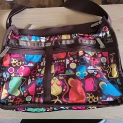 LeSportsac 　 カラフルねずみ柄 ショルダーバッグ