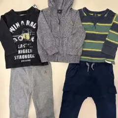 子供服 男の子 まとめ売り 5点セット 80cm ロンT ズボン パーカー