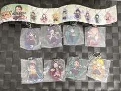 鬼滅の刃 すかいらーく/ガスト ガチャ アクリルキーホルダー全8種セット