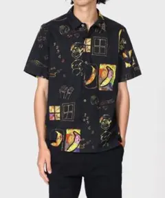 Paul Smith Dreamer プリント半袖シャツ 総柄 個性派 バナナ黒のサムネイル