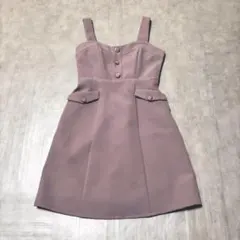 MAJESTIC LEGON ミニワンピース ジャンパースカート リボン 韓国