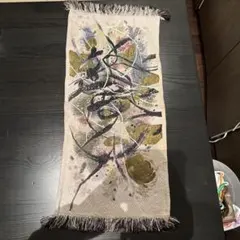 ラメ入りテーブルセンターグレー