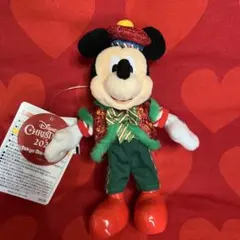 ミッキー　クリスマス　ぬいぐるみバッジ　ディズニーリゾート