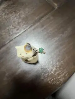 ブラックオパール　リング