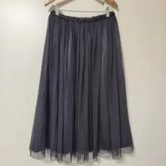 ローリーズファーム チュールスカート ロングスカート 黒