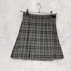 スナイデル　キュロット　茶色　LL　チェック　プリーツ　スカート　ミニスカート
