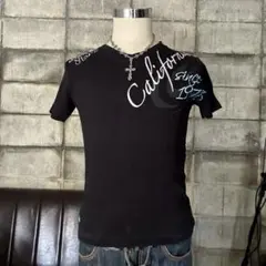 Y2K PUNK グランジ Vネック Tシャツ 英字 ピチT お兄系 平成 - メルカリ