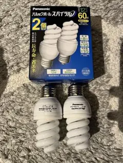 パナソニック　パルックボール　スパイラル　2個セット　昼光色　電球型蛍光灯