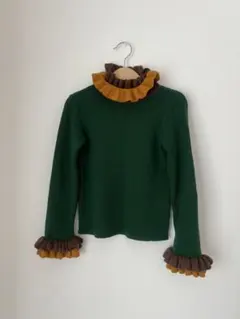 kalinkakids スカラップカラー ニットロンパース 12-18m kalinkakids kalinka kids ニットロンパース 12-18m スカラップカラー