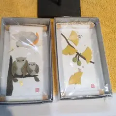 旬のつづり　ミニタペストリー イチョウ フクロウ