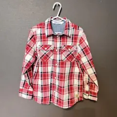 【キッズ】H&Mエイチアンドエム／チェック柄 長袖シャツ