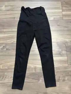 マタニティ ハイウエスト スキニーパンツ ブラック