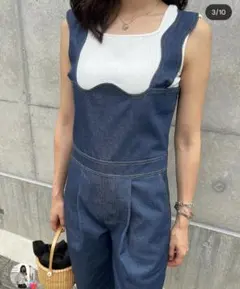 新品　bow.a　デニムサロペット　ブルー　Mサイズ　ボウエー　パンツ 新品 bow.a デニムサロペット ブルー Mサイズ ボウエー パンツ - メルカリ