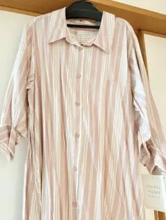 スナイデルホーム　テンセルコットンストライプシリーズワンピース