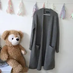 POLO RALPH LAUREN グレー ロングカーディガン