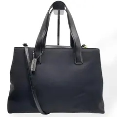 極美品　COACH コーチ　2way ハンドバッグ　ショルダーバッグ　ブラック