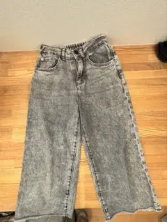 ZARA キッズ ワイドレッグデニムパンツ