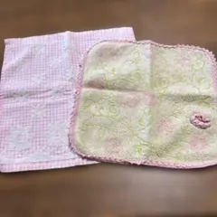 花柄 タオルハンカチ 2枚セットのサムネイル