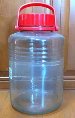 果実酒瓶 ガラス瓶 保存容器 赤蓋　8ｌのサムネイル