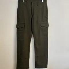 ジャーナルスタンダード　ダークグリーン カーゴパンツ ウール混紡のサムネイル