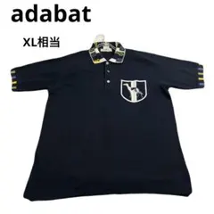 adabat ポロシャツ ネイビー 犬モチーフ　春夏コーデ　襟柄のサムネイル